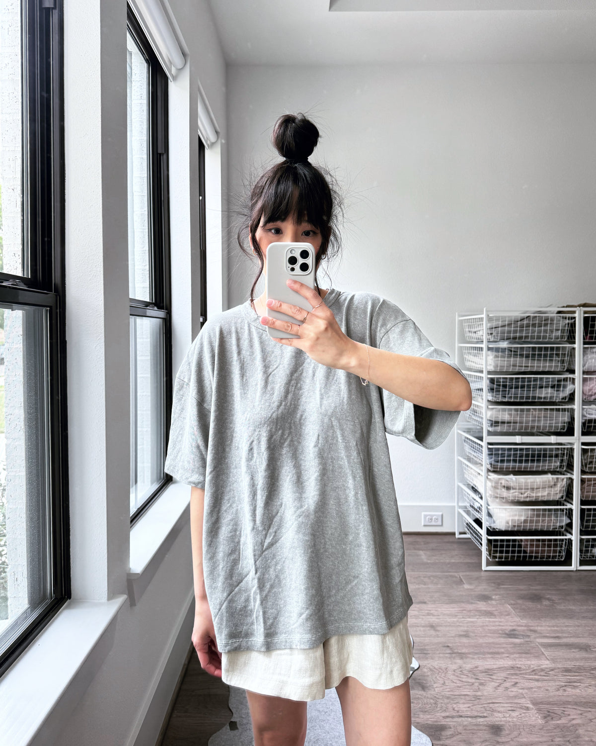 Jungmaven Vernon Oversized Tee, Athletic Grey | Sunchild®