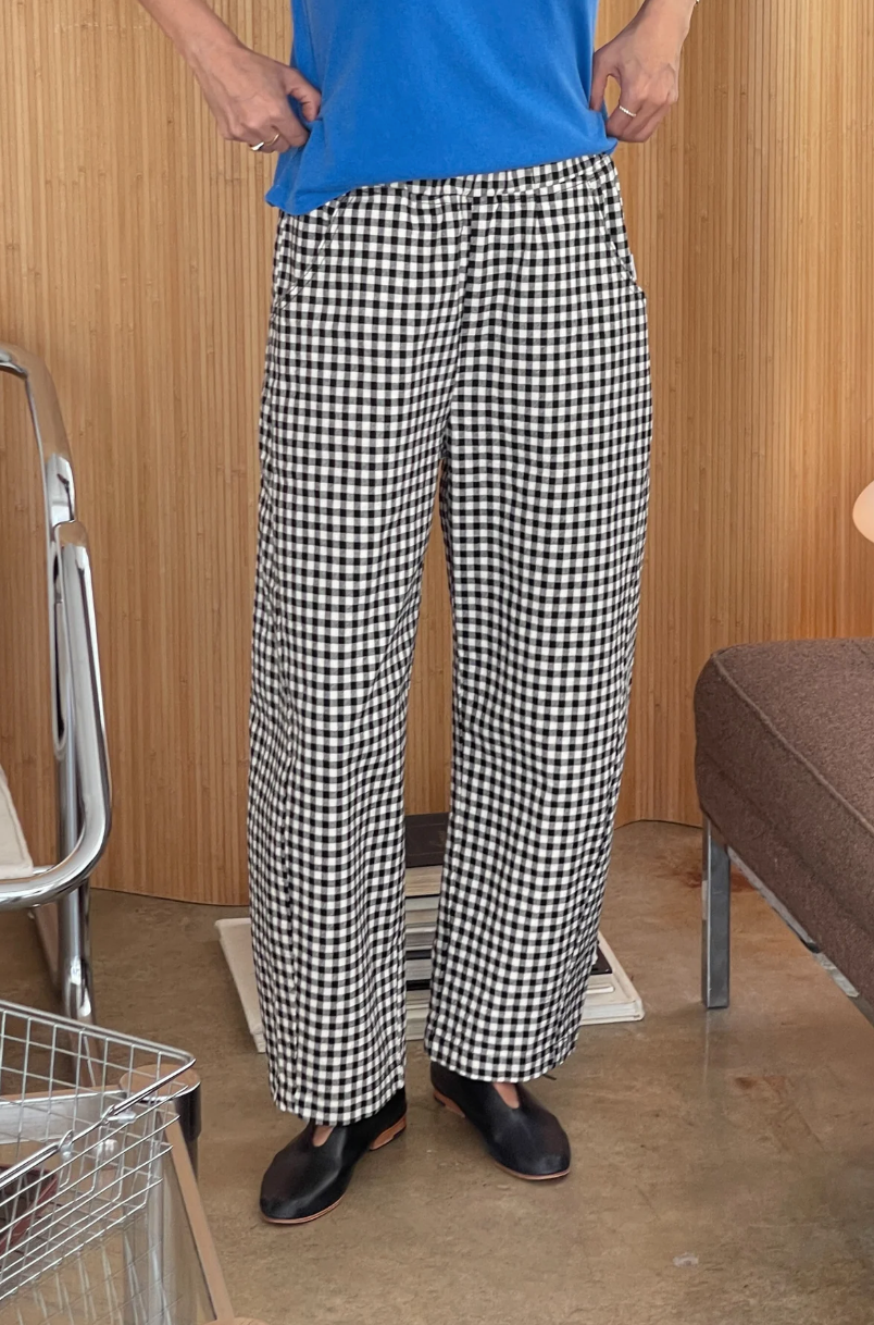 Le Bon Shoppe - Arc Pants, Black Gingham | Sunchild®