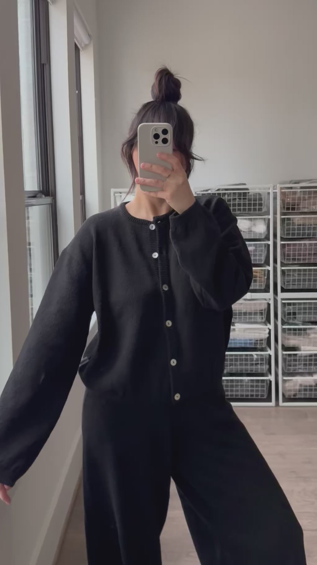 Le Bon Shoppe - Cotton Leila Cardigan, Black | Sunchild®
