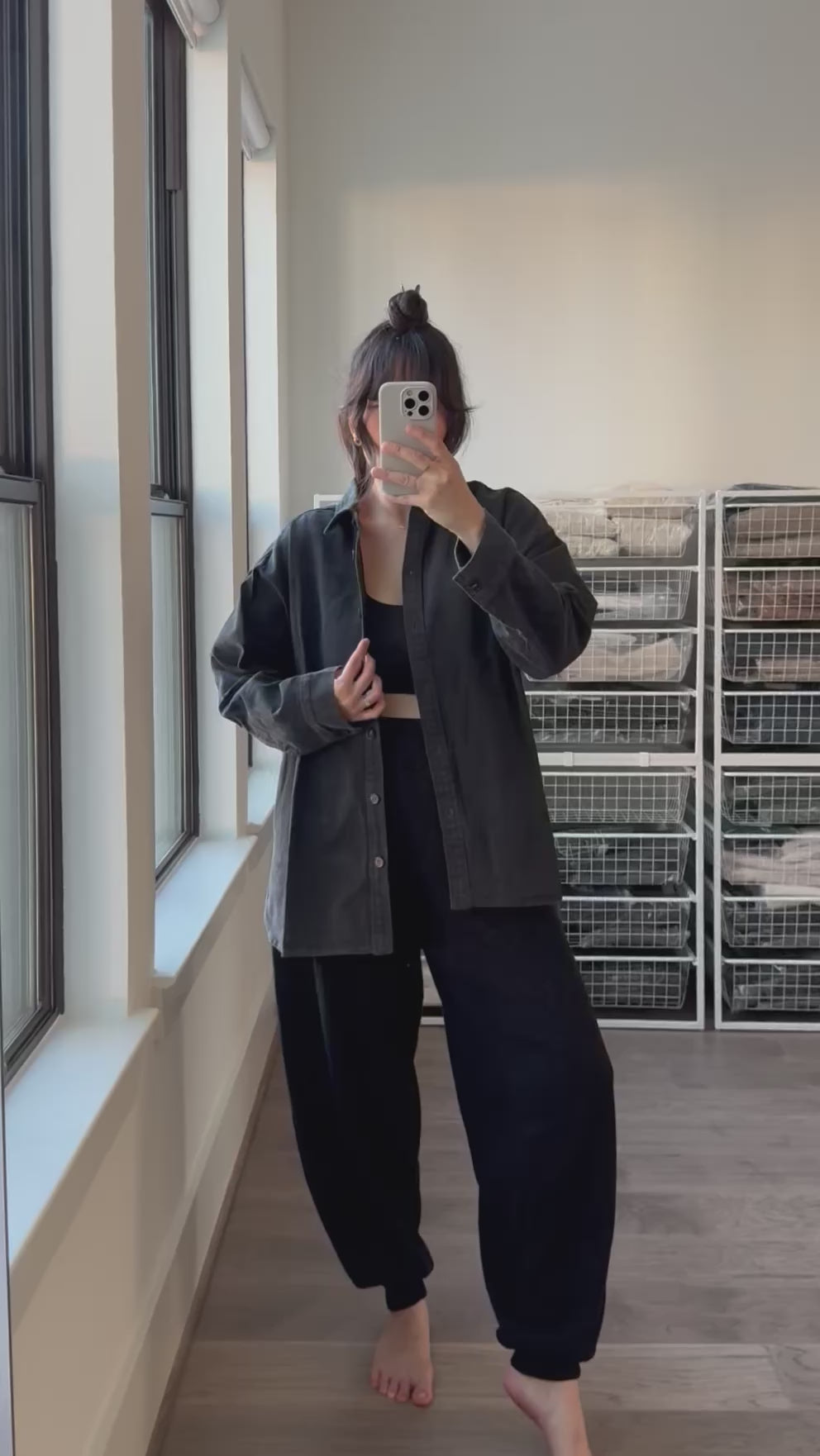Le Bon Shoppe - Theo Heavy Denim Jacket, Black Denim | Sunchild®