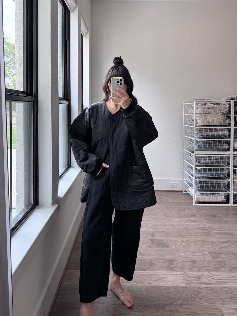 Hazel Quilt Jacket, Darkest Navy