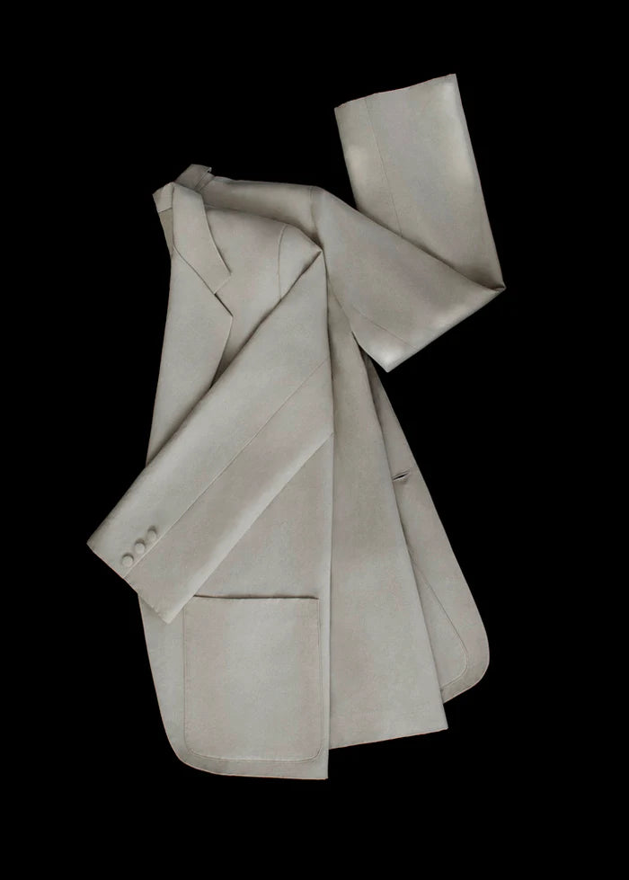 Boxy Blazer, Oatmeal Melange Linen