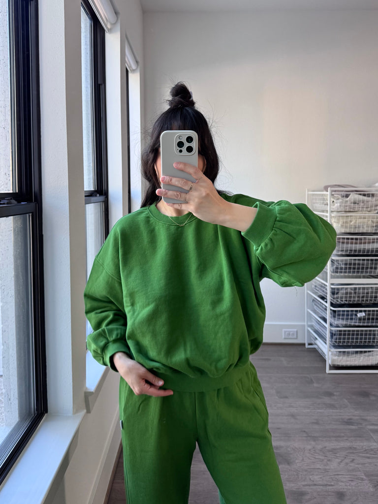 French Terry Core Sweatshirt, Avocado