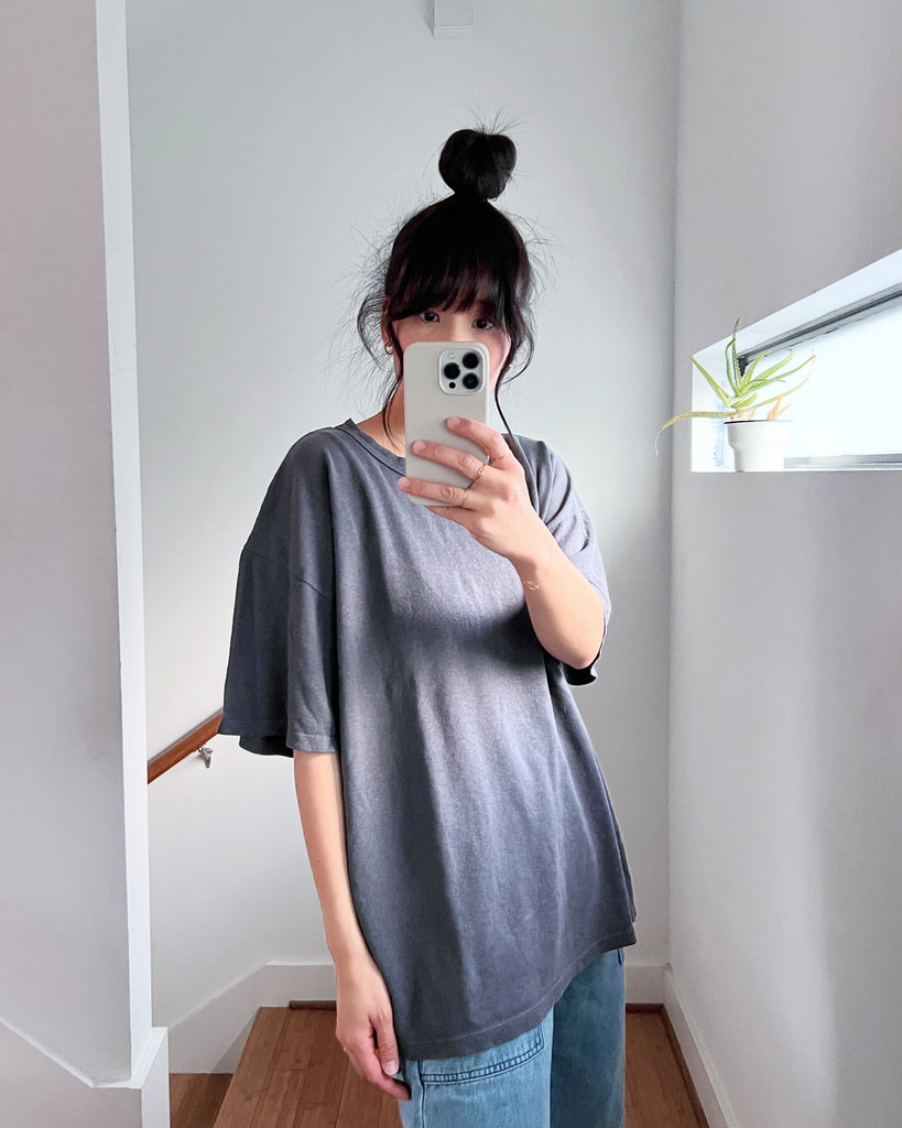 Vernon Oversized Tee, Diesel Gray