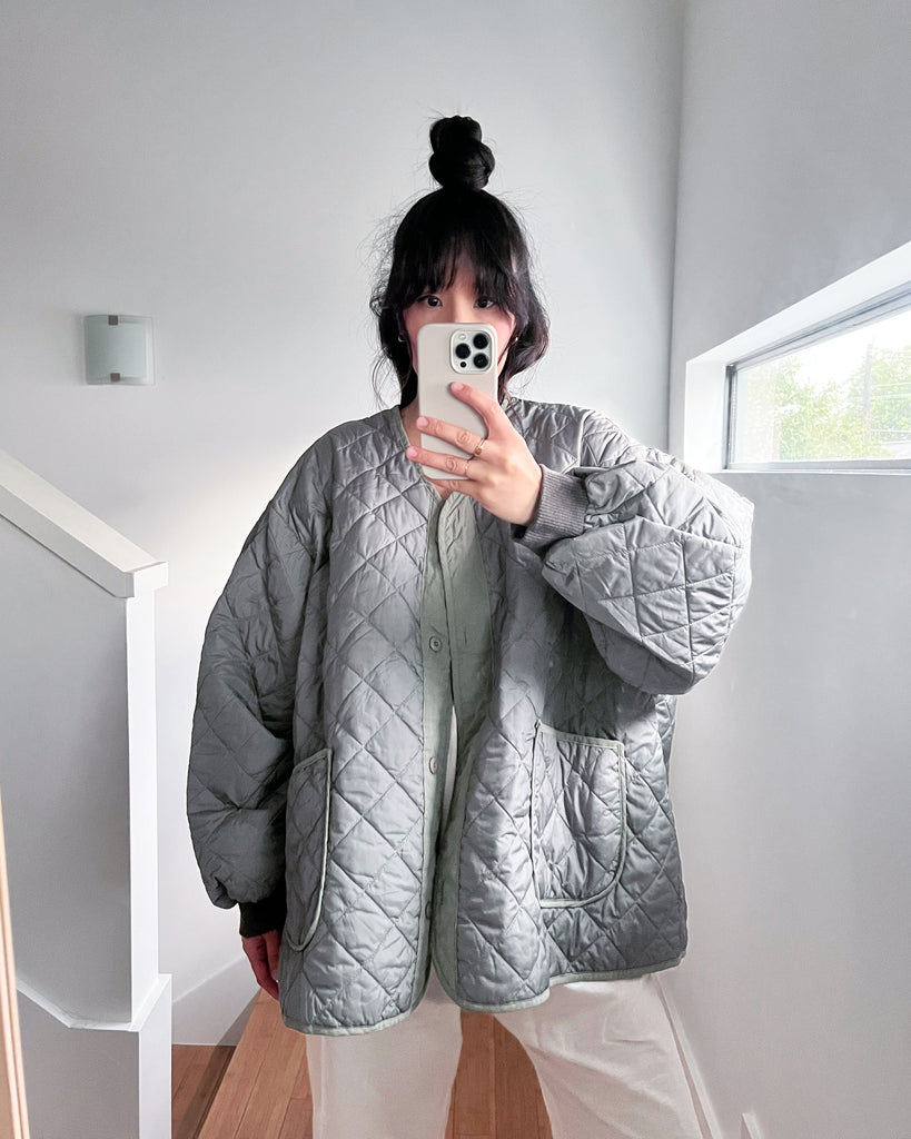 Korean Assembly Quilt Jacket, Khaki Sunchild®