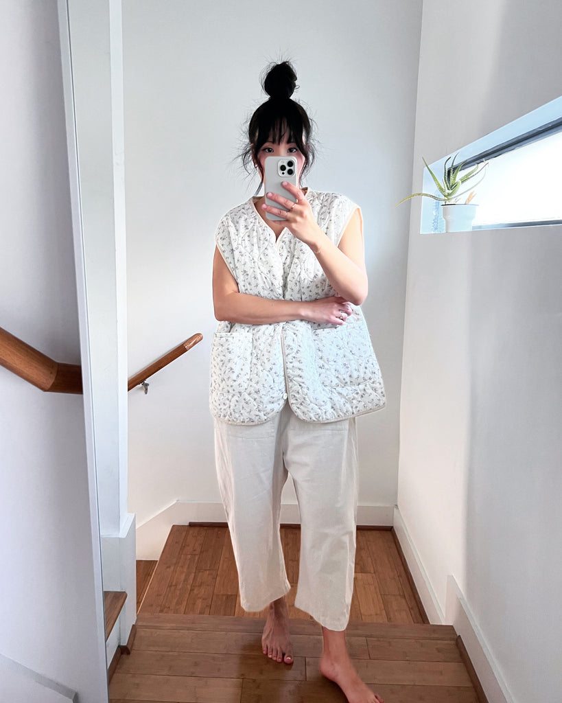 Emma Quilt Vest, Floral