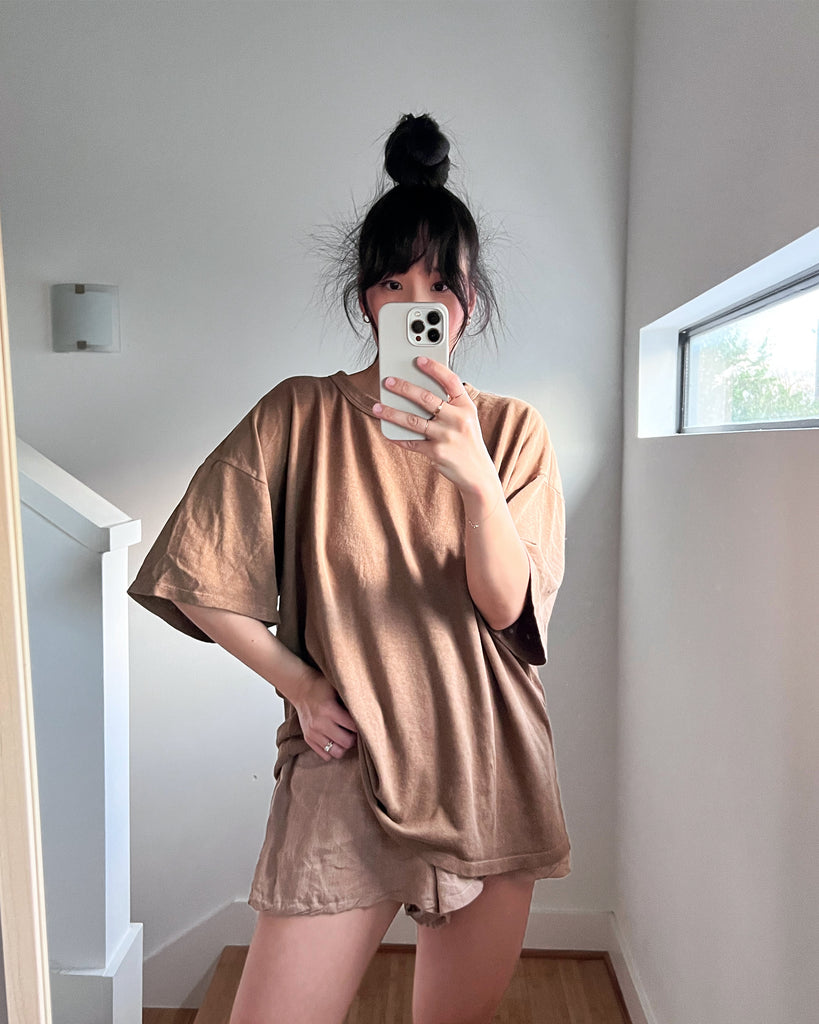 Vernon Oversized Tee, Coyote