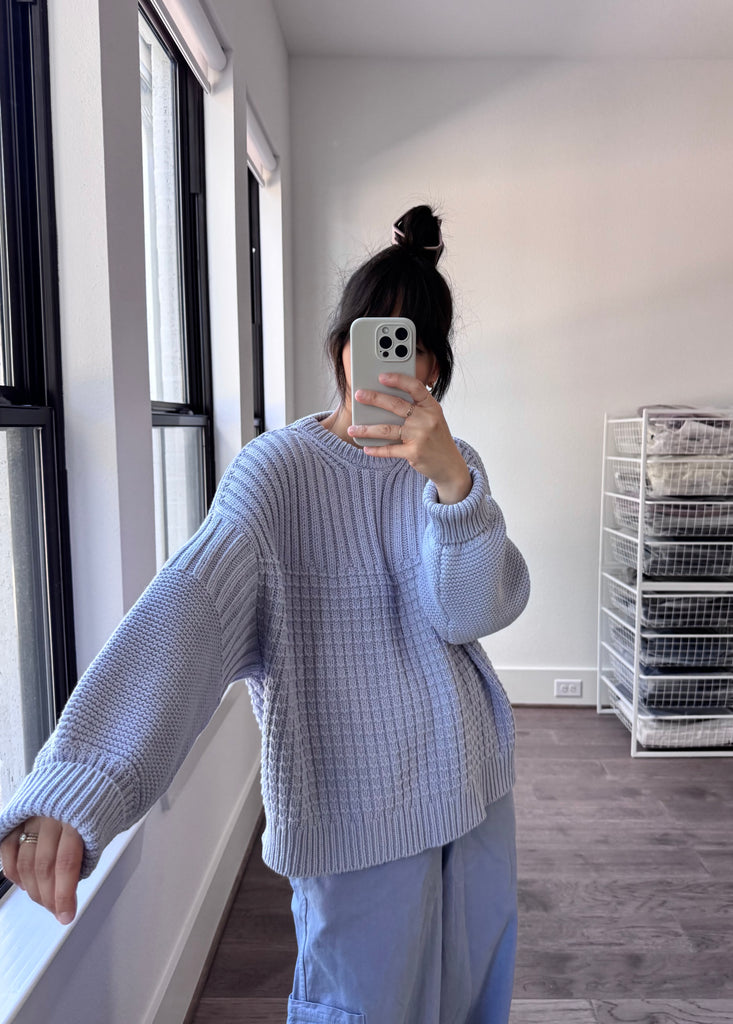 Delčia Cotton Sweater, Lilac