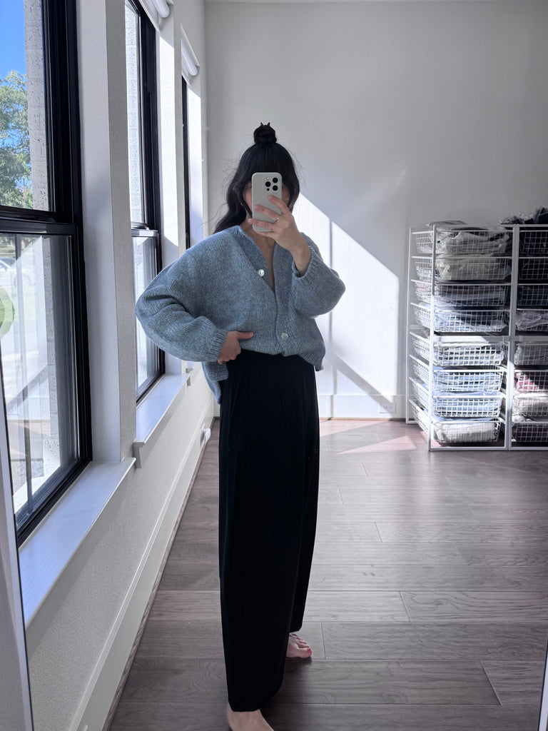 Sheba Cardigan Sweater, Powder