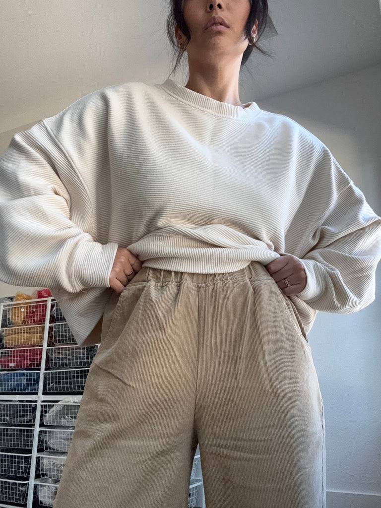 Corduroy Arc Pants, Khaki