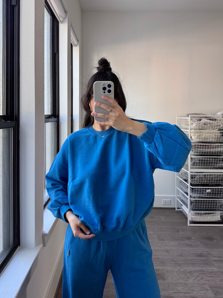 French Terry Core Sweatshirt, Lagoon