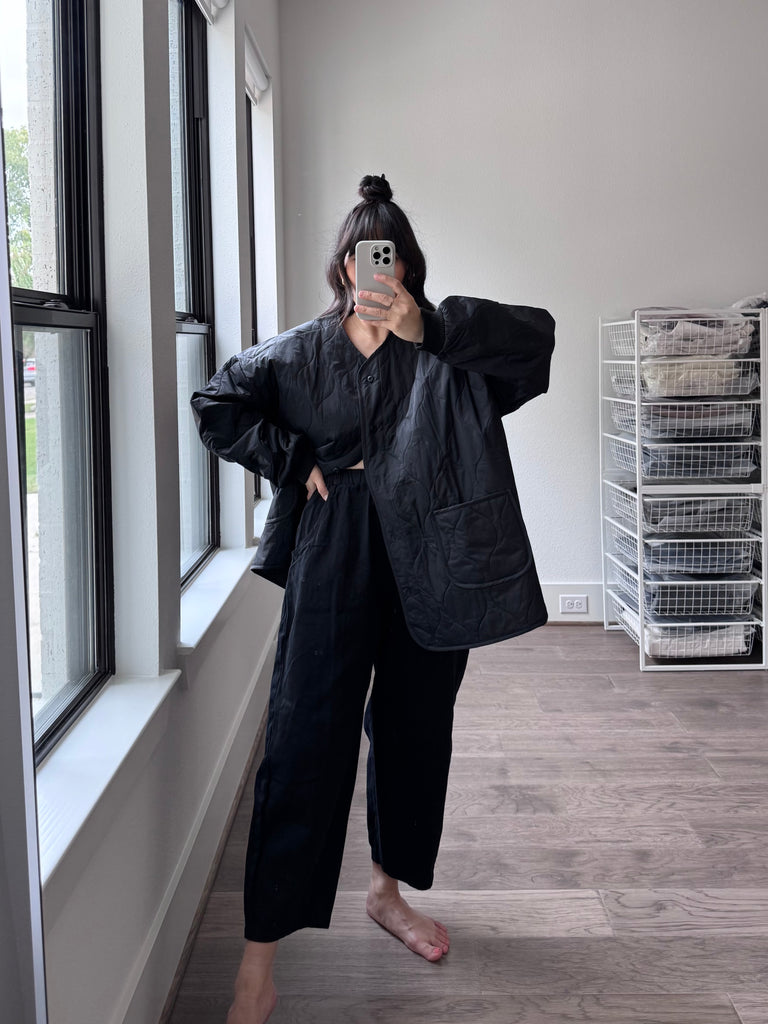 Hazel Quilt Jacket, Darkest Navy