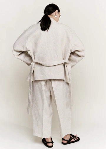 Easy Pant, Oatmeal Melange Linen
