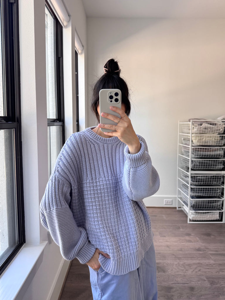 Delčia Cotton Sweater, Lilac