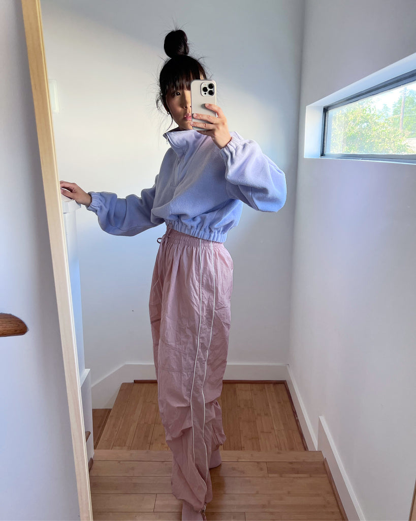 Cropped Top, Purple Heather