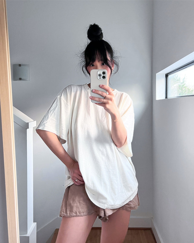 Vernon Oversized Tee, Diesel Gray