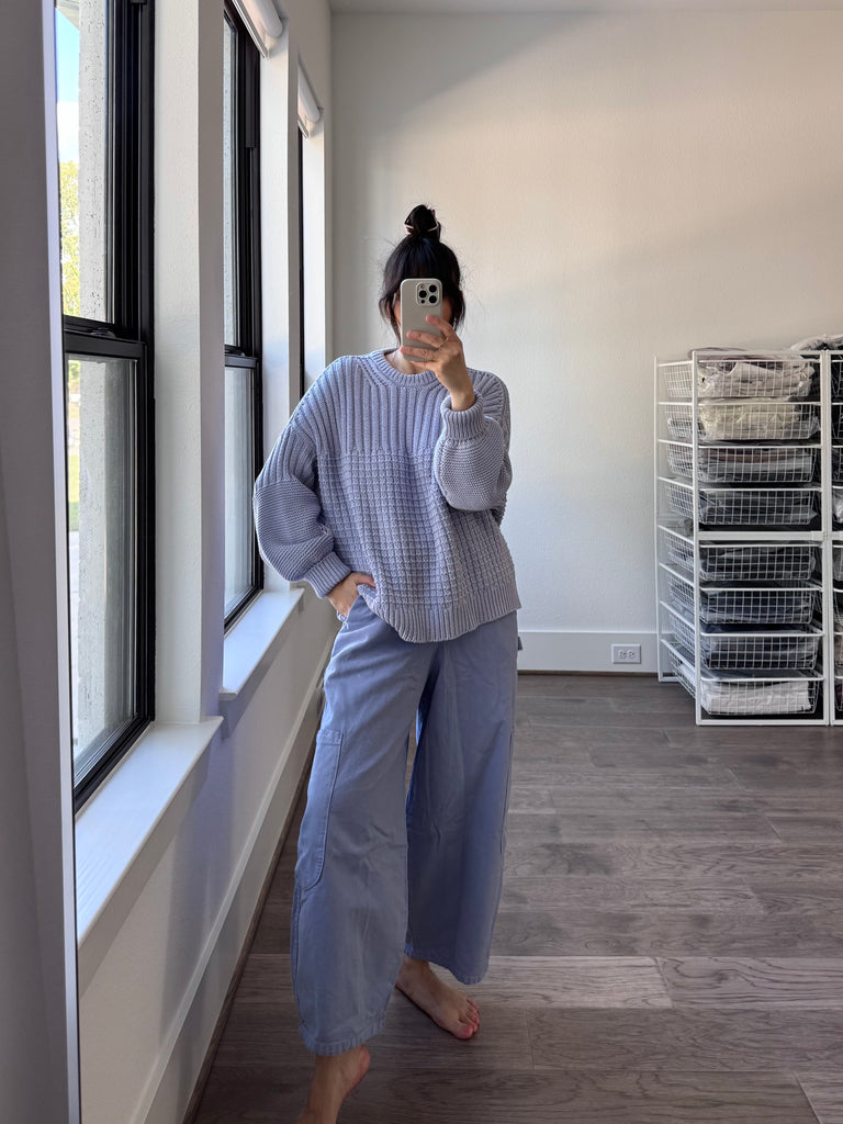 Delčia Cotton Sweater, Lilac