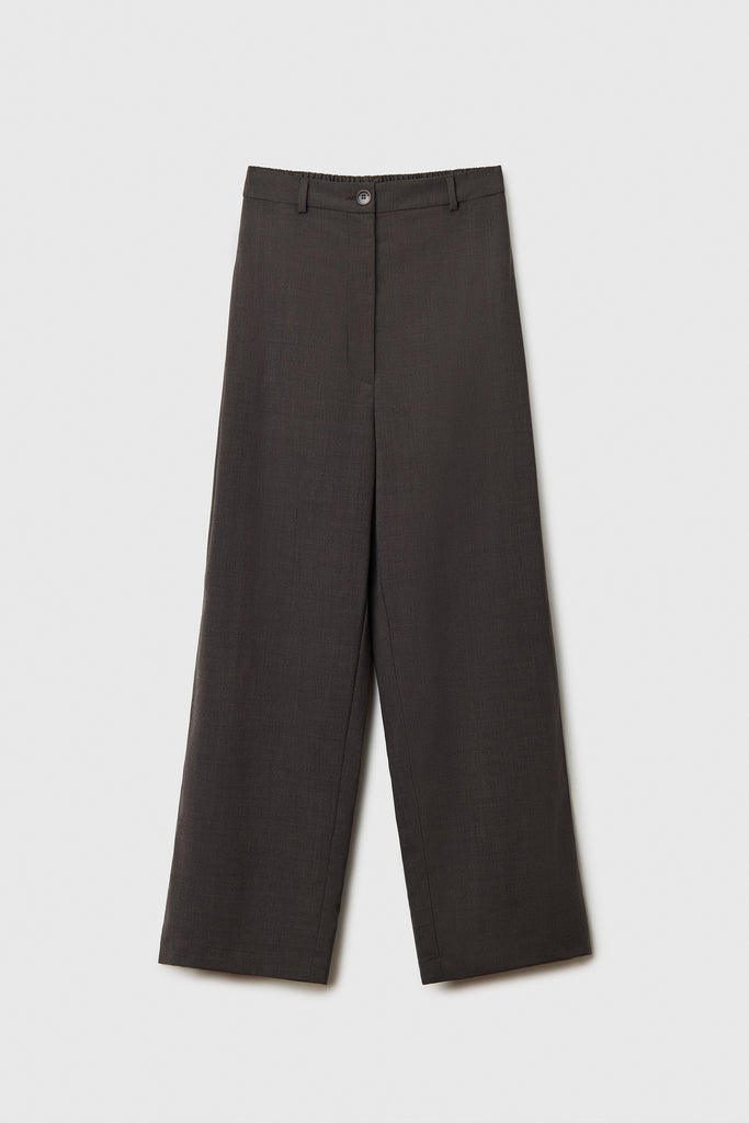 Wide Leg Pants, Deep Taupe