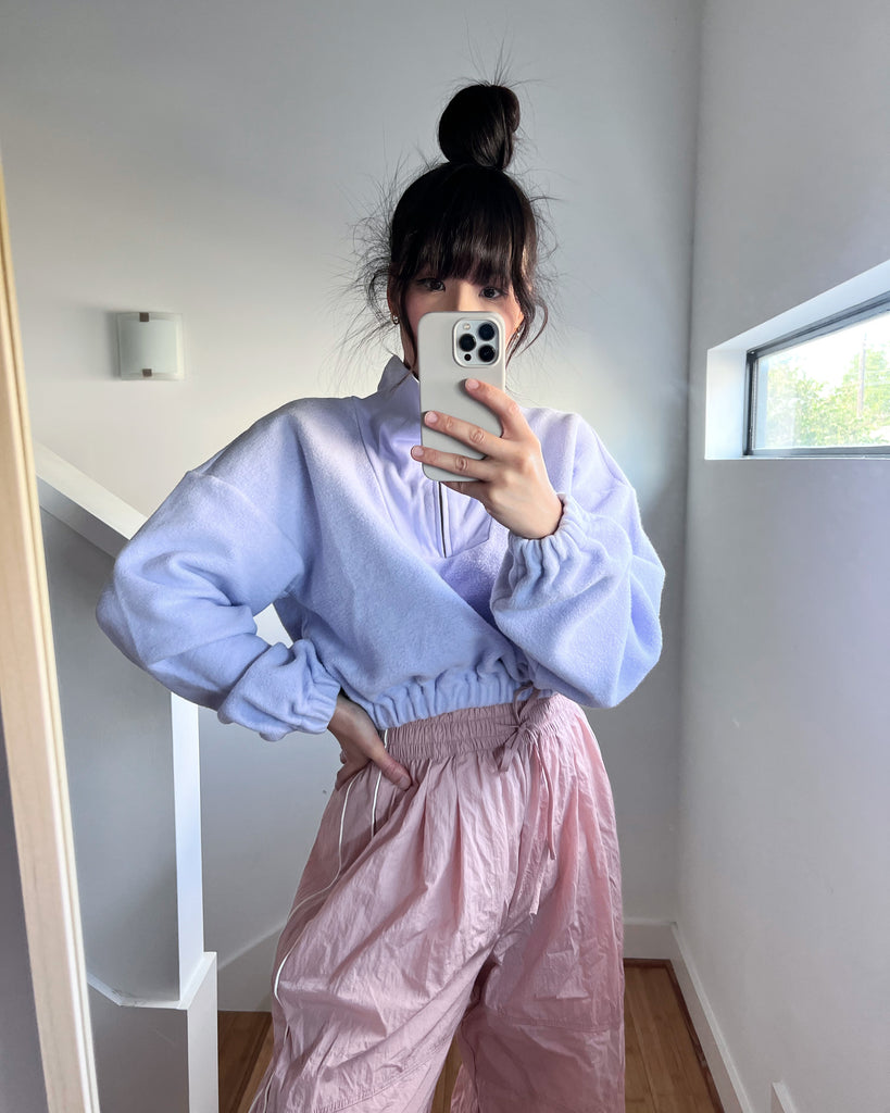 Nylon Pants, Pale Pink