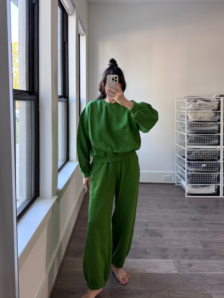 French Terry Core Sweatshirt, Avocado