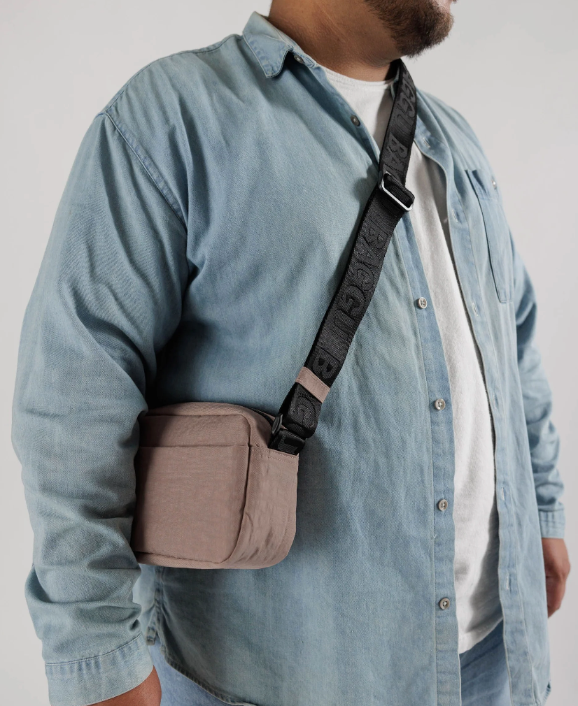 Camera Crossbody, Taupe