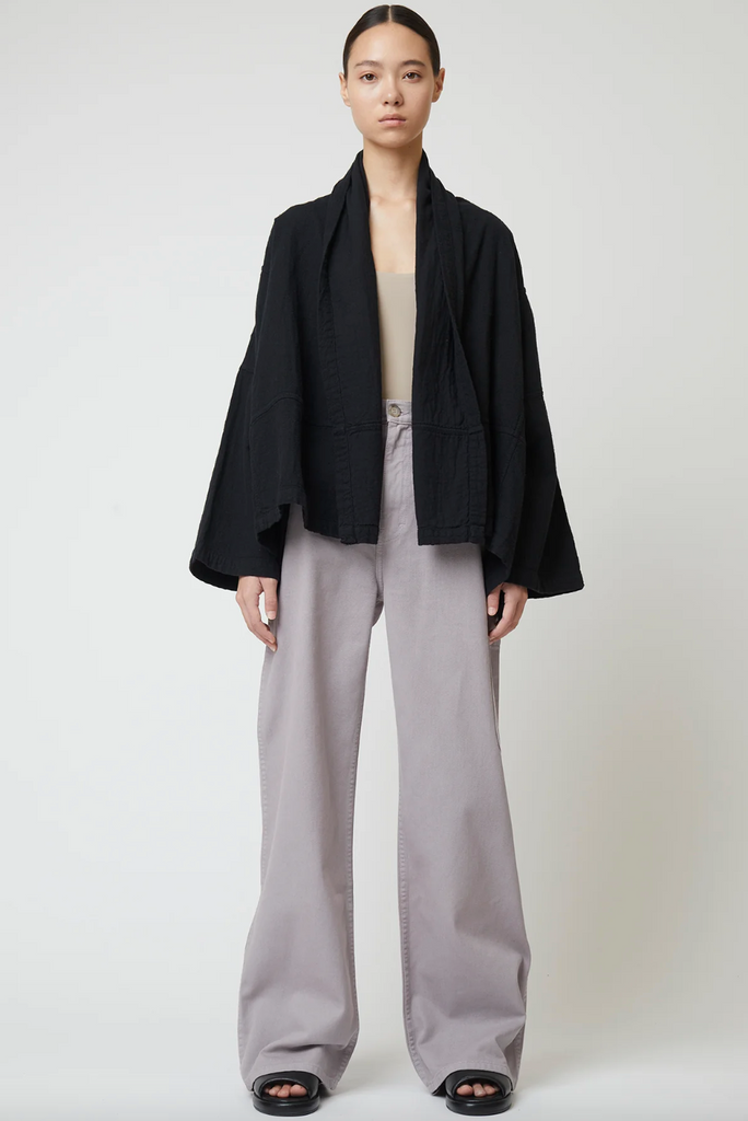 Kimono Jacket, Black, Cotton