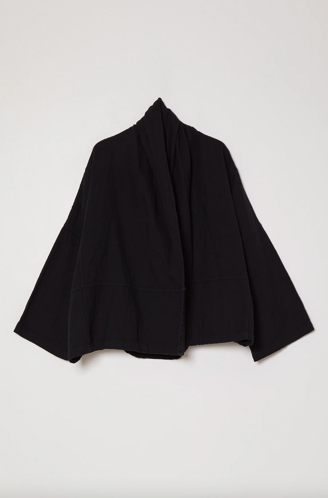 Kimono Jacket, Black, Cotton