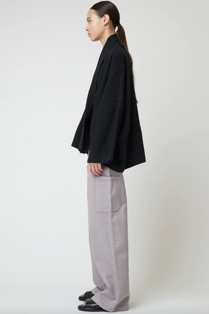 Kimono Jacket, Black, Cotton