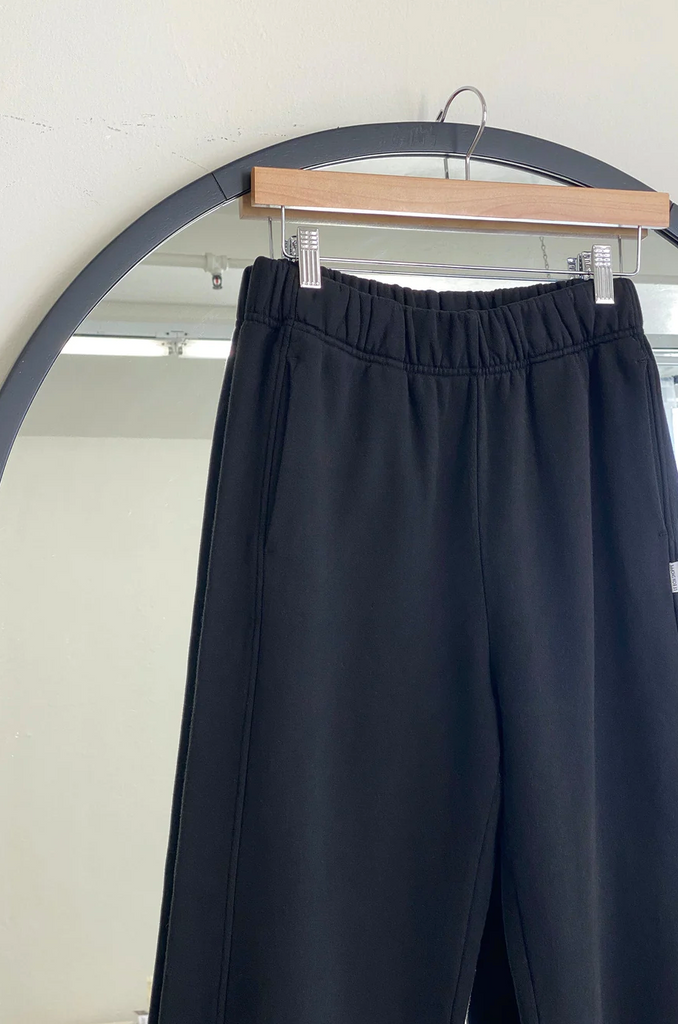 French Terry Balloon Pants, Black