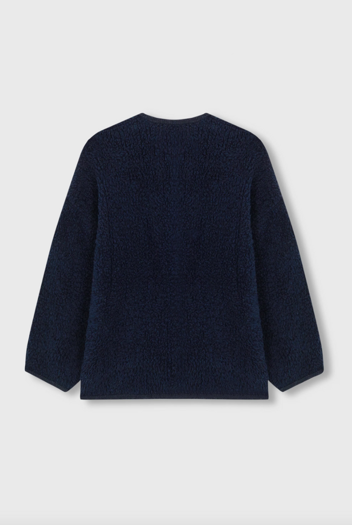 Wool Teddy Jacket, Navy