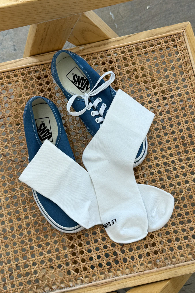 Sneaker Socks, Classic White