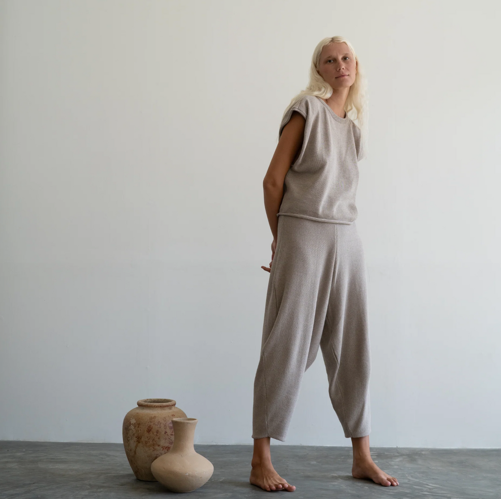 Nora Knit Vest, Fawn