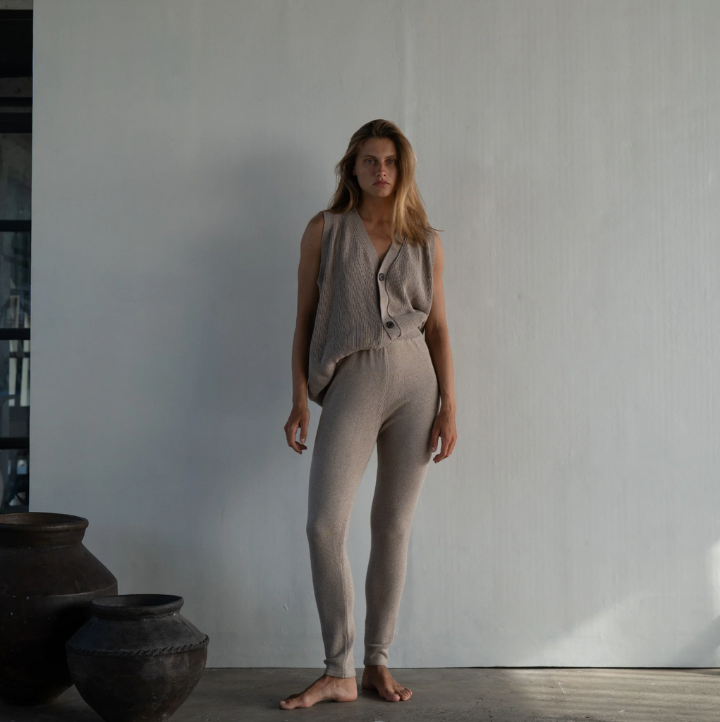 Arthur Knit Vest, Fawn