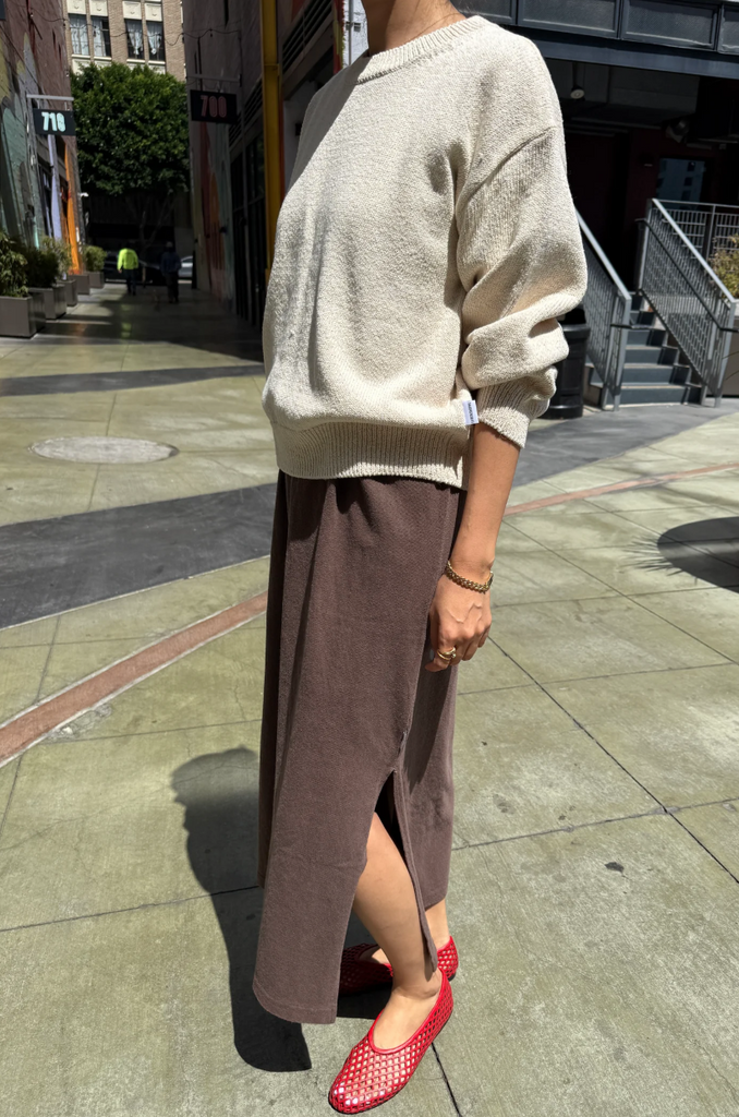 Milo Cotton Sweater, Naturel
