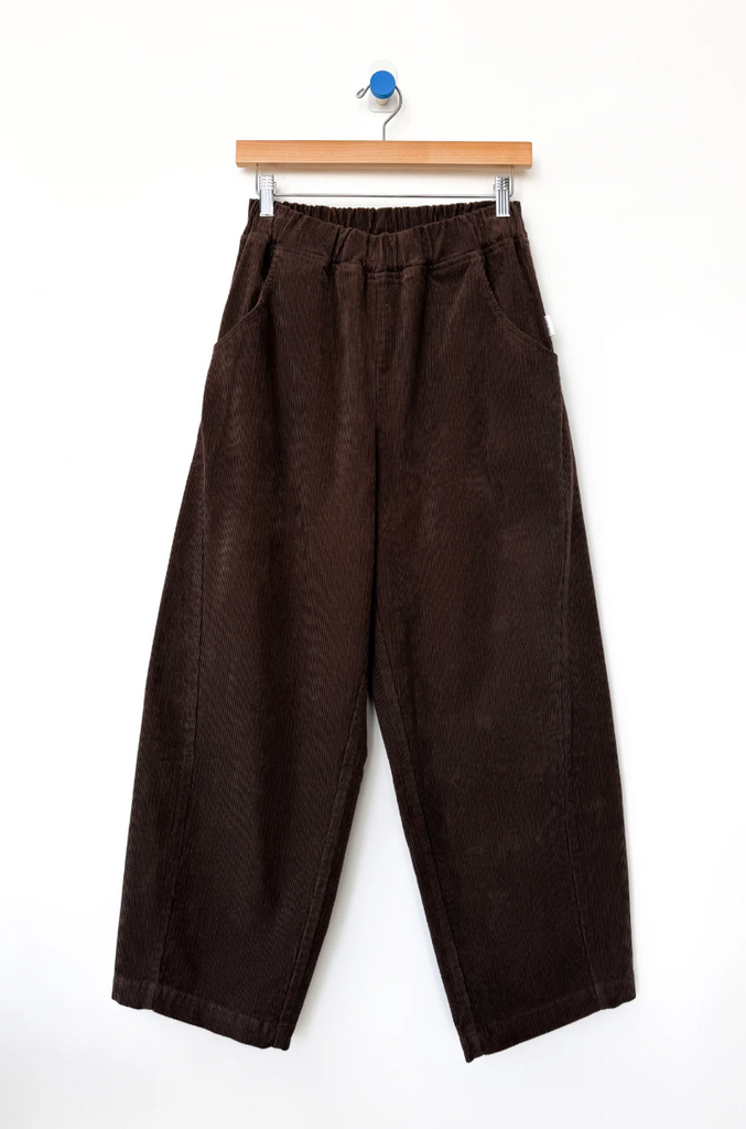 Corduroy Arc Pants, Chocolate