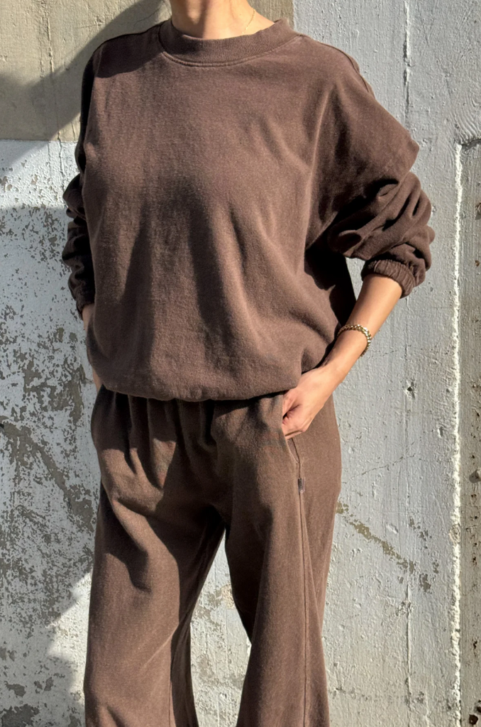 Daisy Long Sleeve Top, Chocolate