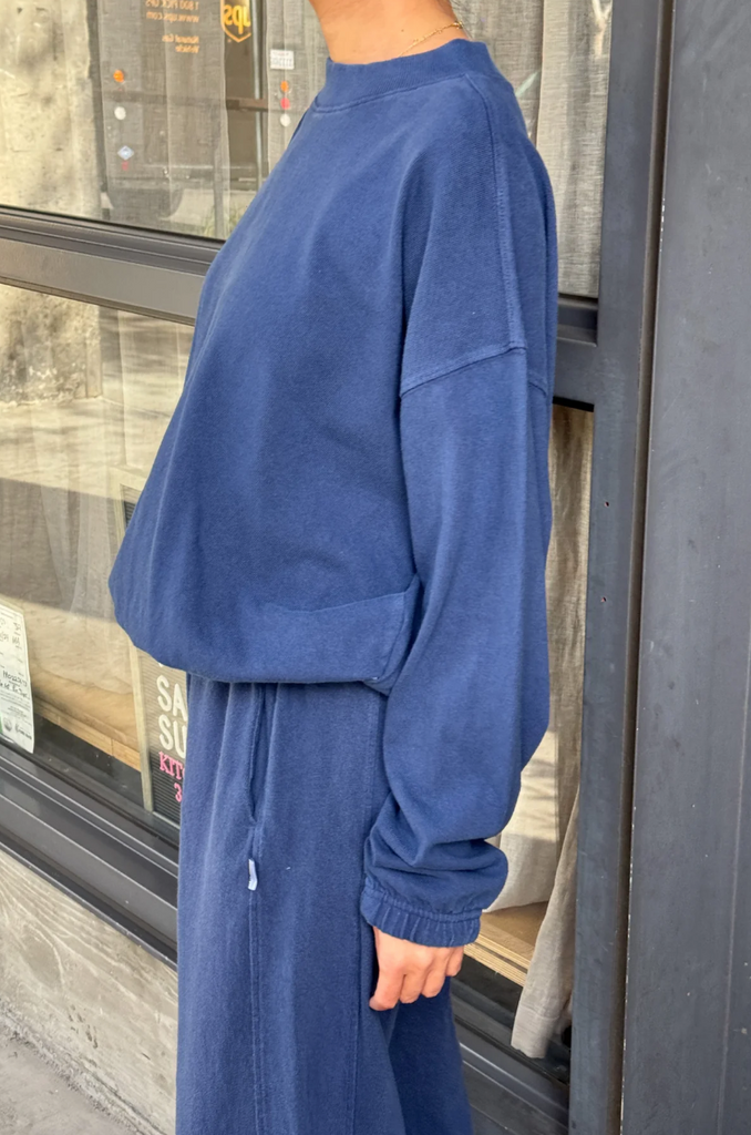 Daisy Long Sleeve Top, Marine Navy