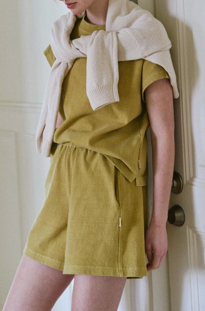 Flared Basketball Shorts, Ochre