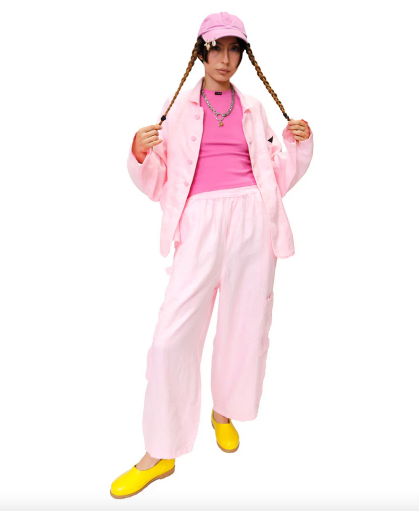 FDA Chef Pant, Bubblegum Linen