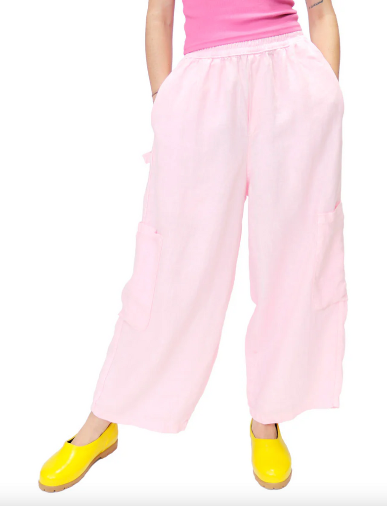 FDA Chef Pant, Bubblegum Linen