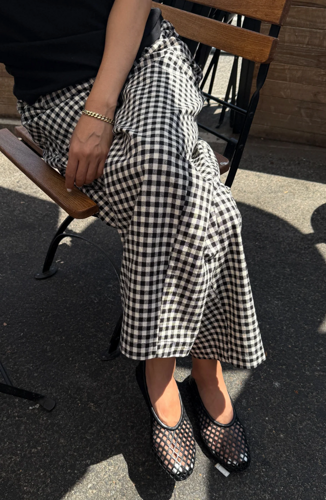 Arc Pants, Black Gingham