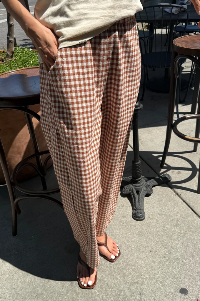 Arc Pants, Cinnamon Gingham