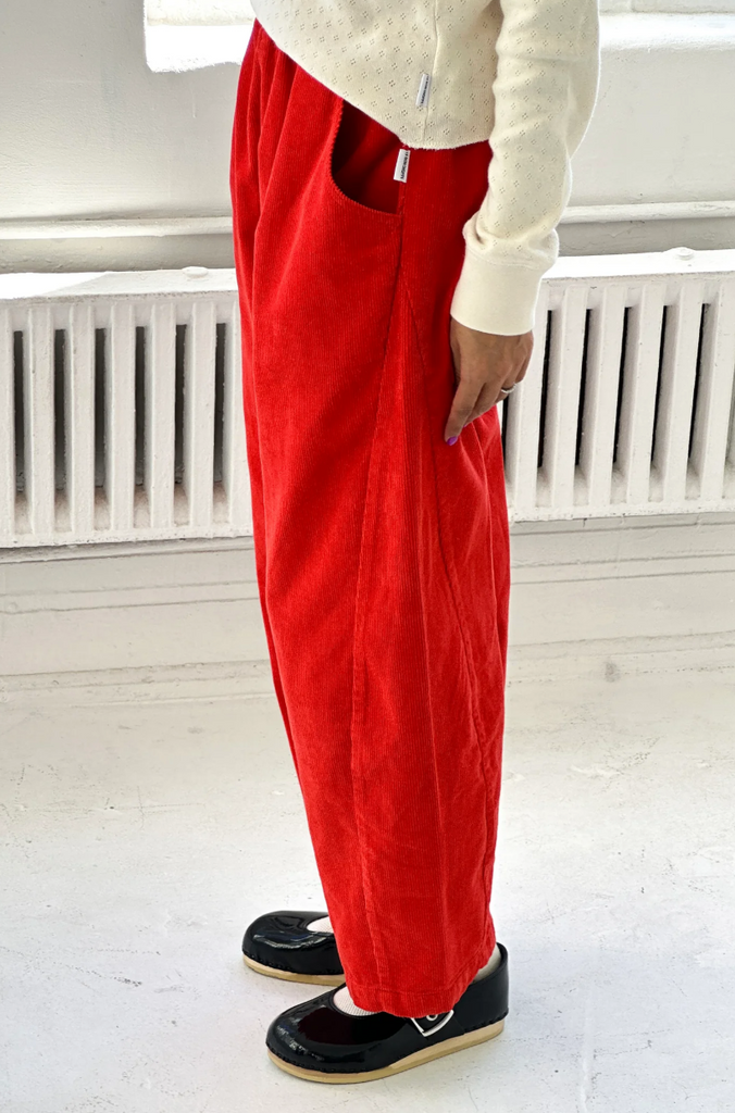Corduroy Arc Pants, Flame