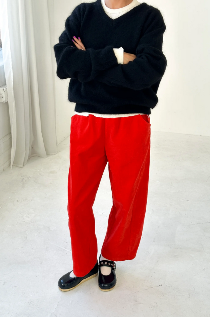 Corduroy Arc Pants, Flame