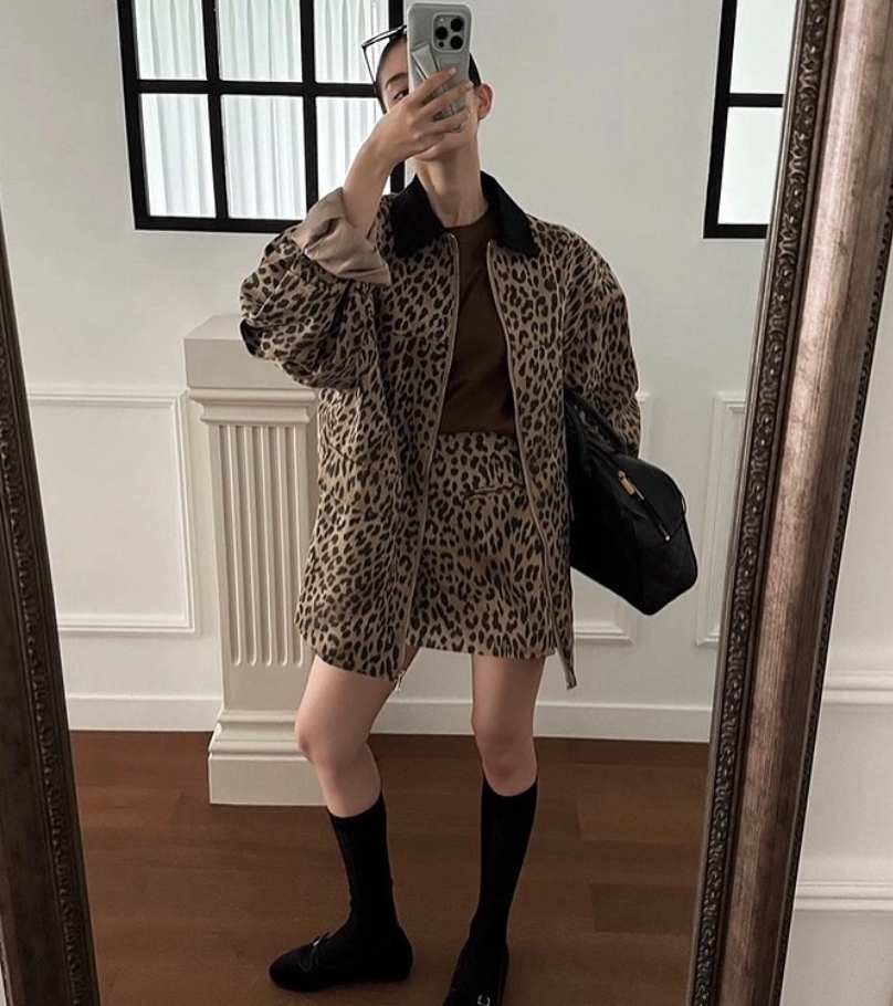 Genevieve Jacket, Leopard