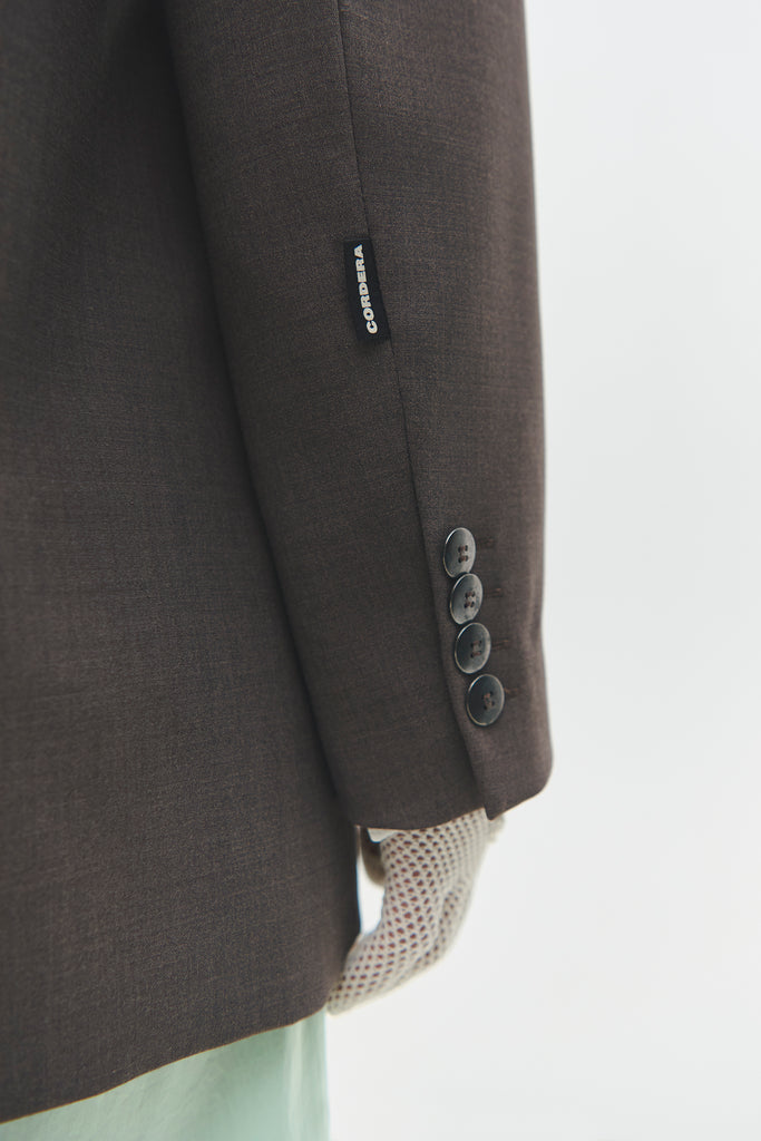 Tailored Blazer, Deep Taupe