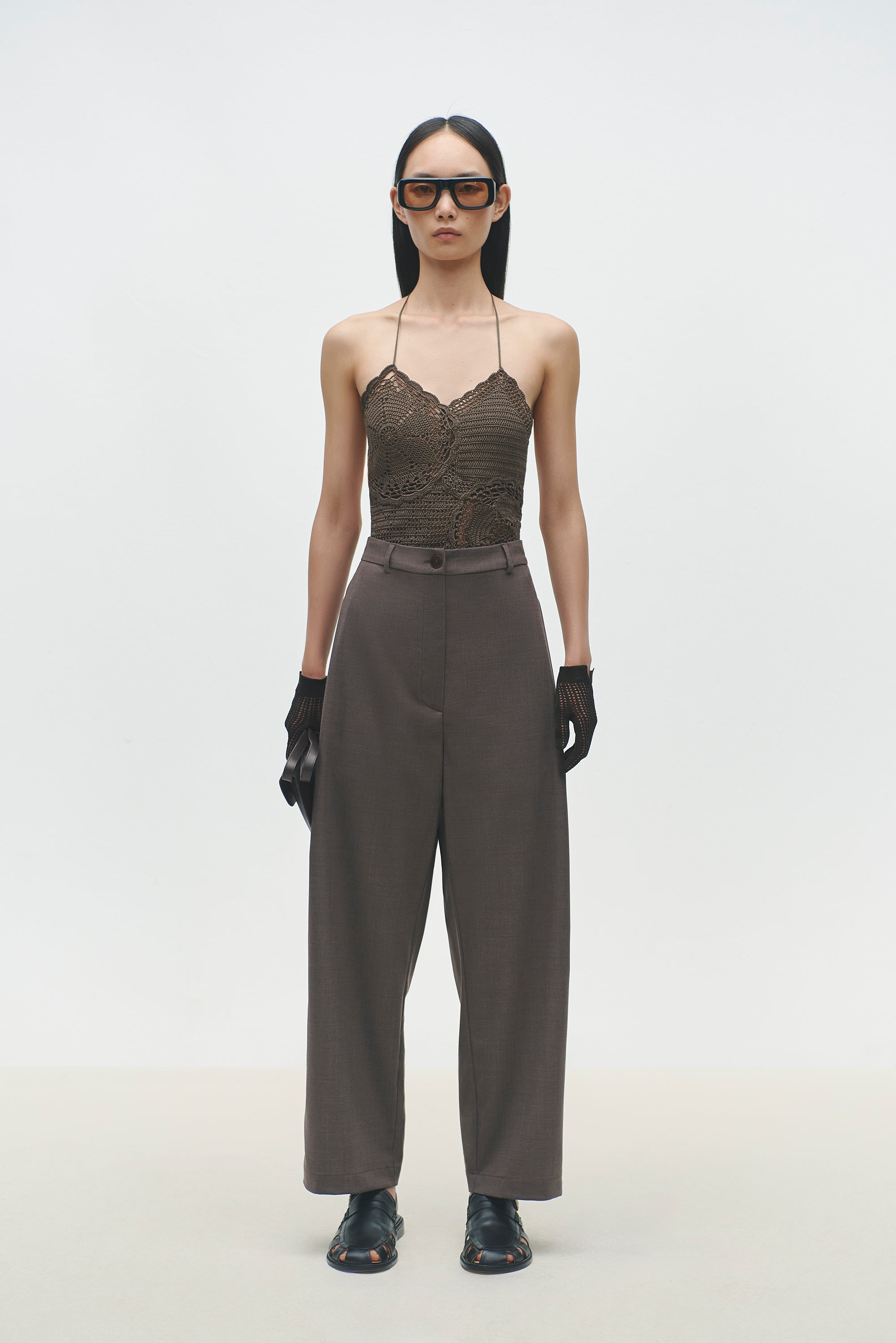 Cordera - Wide Leg Pants, Deep Taupe | Sunchild®