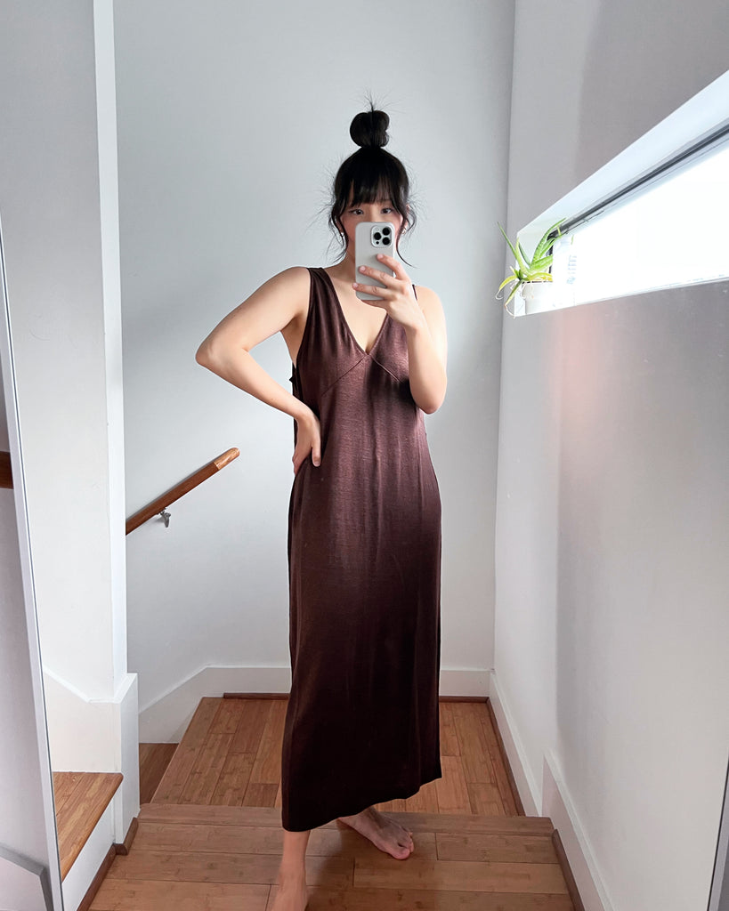 The Soft Tank Dress, Chocolate