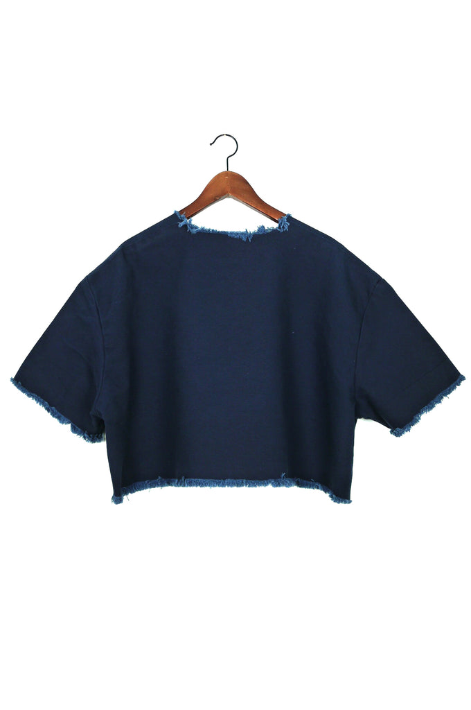 Tee, Navy Washed Canvas