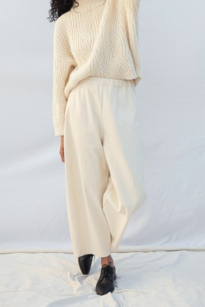 Barrel Pant, Cream